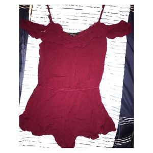 Off the shoulder romper